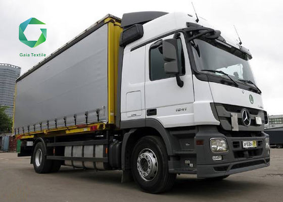 Pisau Dicetak Terpal Vinyl Tugas Berat 1100gsm, Tirai Sisi Truk Terpal Tahan Air 1000d PVC