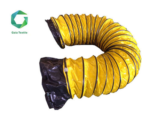 600gsm Fleksibel Tunnel PVC Ventilasi Ducting Vinyl Coated Fabric 2000d