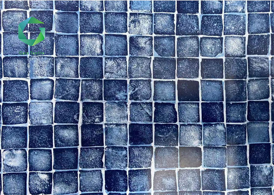 0.75mm Waterproof PVC Pool Liners Kolam Renang Tahan Klorin Dilapisi Vinyl