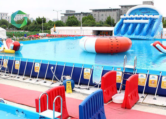540gsm 500d PVC Coated Polyester Fabric Vinyl Kedap Udara Taman Hiburan Castle Waterproof