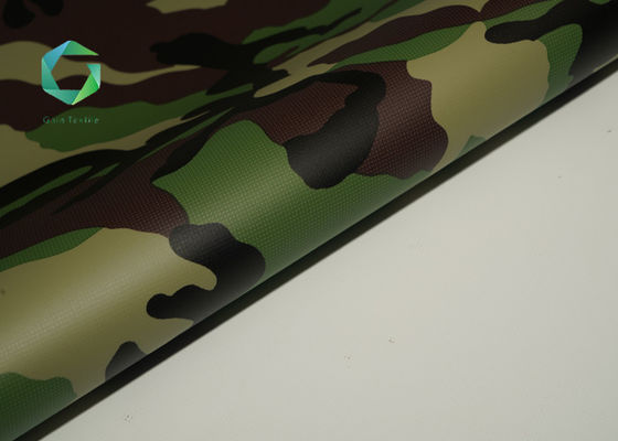 Kain Tenda Kamuflase Woven Vinyl 650gsm, Kain Tenda Anti Uv Camo Kelas Militer