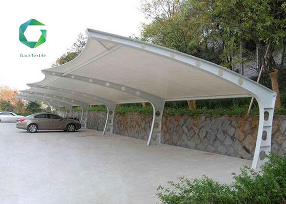 Ketegangan Kain 1350gsm PVC Membran Struktur Arsitektur Dilapisi Vinyl anti UV