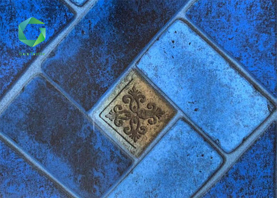 0.75mm Waterproof PVC Pool Liners Kolam Renang Tahan Klorin Dilapisi Vinyl