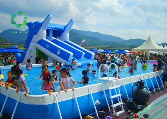 1300d Water Park PVC Membrane Pool Line, Kolam Renang Terpal 1100gsm