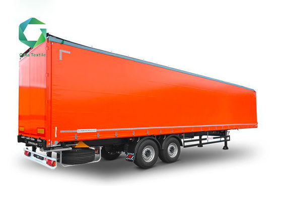 Pisau Dicetak Terpal Vinyl Tugas Berat 1100gsm, Tirai Sisi Truk Terpal Tahan Air 1000d PVC